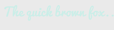 Image with Font Color CAEEE8 and Background Color EAEAEA